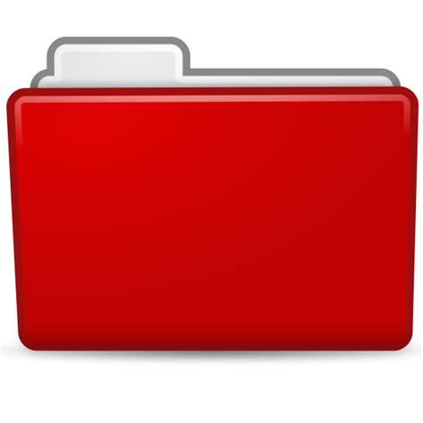 Red Folder Icon Free Svg