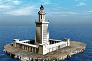 Farol de Alexandria, uma das sete maravilhas da antiguidade