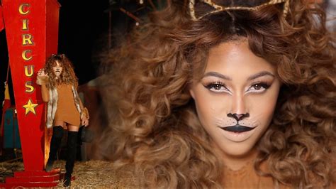The lion mane was surprisingly easier to make than i thought it would be. Lion Makeup + Hair | Halloween 2016 - YouTube