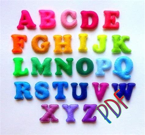 Abc Felt Plush Sewing Pattern Letters Alphabet Pattern Download Pdf Easy Pattern Tutorial