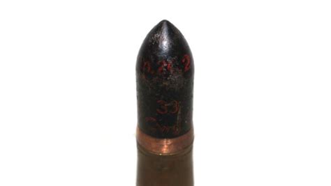 Mint Ww2 German 37mm Ap Shell With Case Mjl Militaria