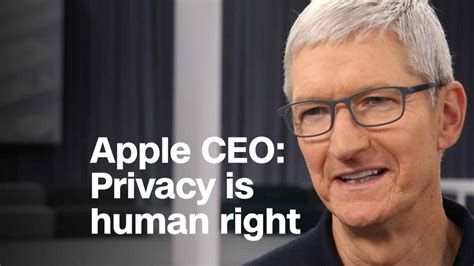 Apple Ceo Privacy Is Fundamental Human Right Video Technology