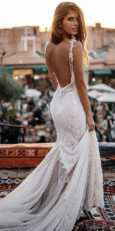 25 Stunning Wedding Dresses With Open Back Chicwedd