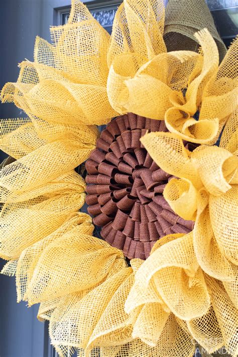 Sunflower Wreath Crafts By Amanda