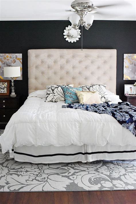 For a fun but sophisticated blue bedroom, pair navy with white and a few bright accents. Navy & White Master Bedroom Refresh - Monica Wants It ...