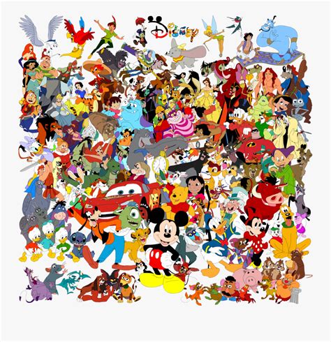 Drawing The Walt Disney Company Character Collage Art