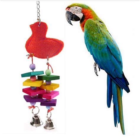Buy 1pc Colorful Bird Chewing Toys Cage Swing Bites