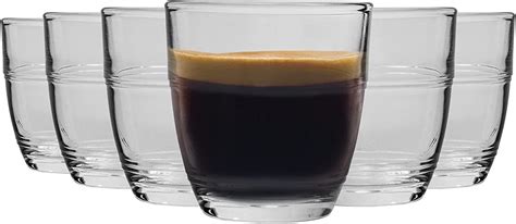 Duralex Gigogne Shot Glass Espresso Cups 90ml Drinking Glasses Pack Of 12 Shot