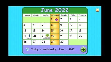 Starfall Calendar June 2022 Youtube