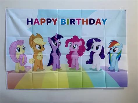 My Little Pony Backdrop Birthday Party 1200 Picclick