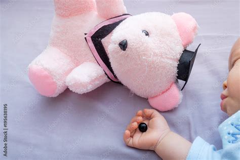 Teddy Bears Eye Was Detached By Toddler And In Sleeping 10 Months Old