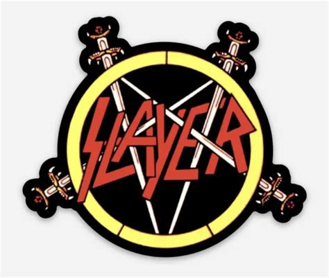 Vintage Slayer Logo Die Cut Vinyl Sticker Decal 299 Picclick