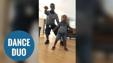 father and son s adorable dance routines youtube