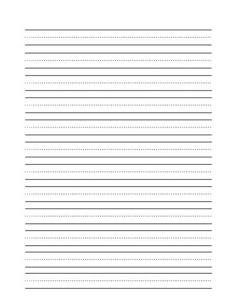 Blank Writing Practice Sheets