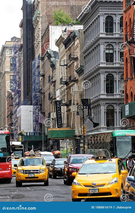 Grand Street Is A Street In Lower Manhattan New York City Editorial