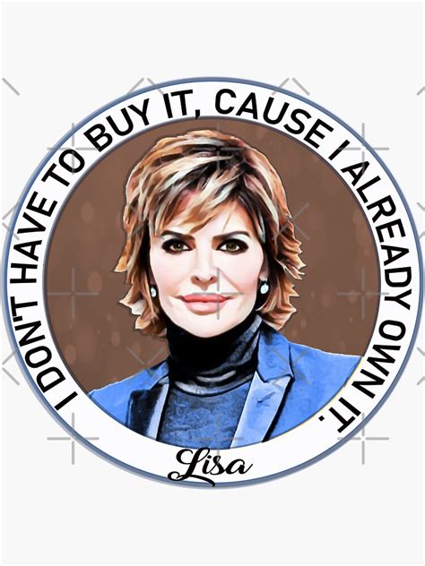 Lisa Rinna Real Housewives Beverly Hills Sticker By Lorrinani Redbubble