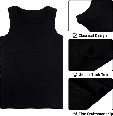 Cooraby 6 Pack Toddler Tank Top Kids Undershirts Soft