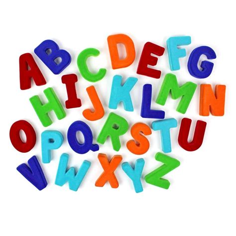 In this video kids will learn numbers and the alphabet in a fun way! Large Magnetic Uppercase Alphabets 4" (10cm) - rubbabutoys