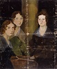 The Brontë Sisters (Anne Brontë; Emily Brontë; Charlotte Brontë), circa ...