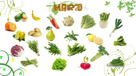 Marzo: verdure e frutta di stagione - guida pratica al spesa!