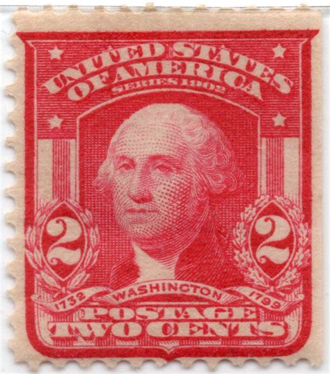 1903 Us 2 Cents George Washington 1732 1799 Postage Stamps Usa