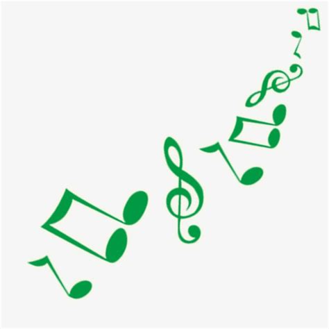 Green Notes Music Note Cartoon Png Image And Clipart For Free Download