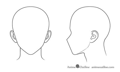 How To Draw Anime And Manga Male Head And Face Animeoutline Anime