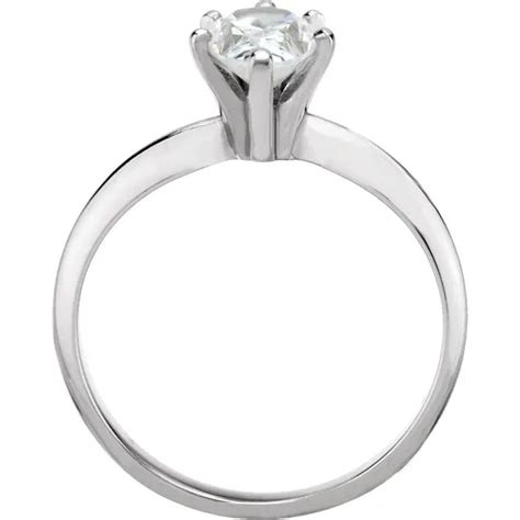 Pear Diamond Solitaire Engagement Ring14k White Gold 072 Cti Color