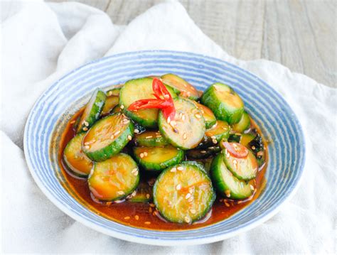 Korean Spicy Cucumber Side Dish 韓式涼拌青瓜 Mrs Ps Kitchen