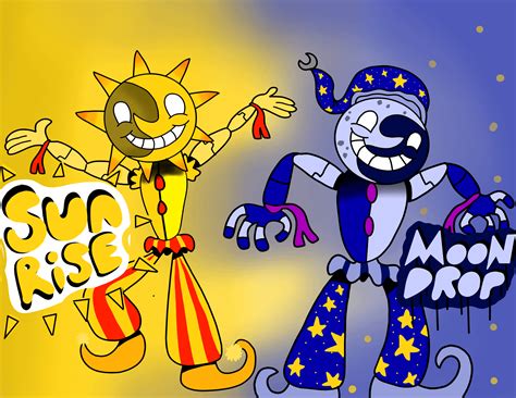 Sunrise And Moondrop Daycare Attendant Fanart Fivenightsatfreddys