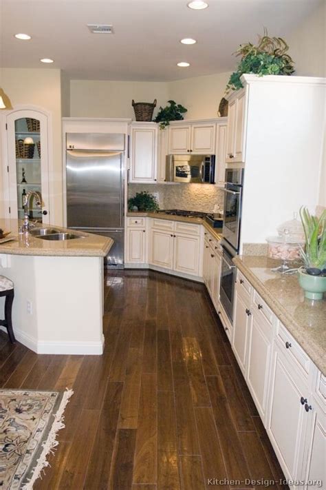 Antique white cabinets stainless steel appliances and neutral. Pictures of Kitchens - Traditional - Off-White Antique ...