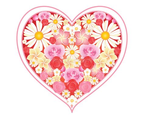 Floral Love Heart Stock Vector Illustration Of Floral 26272138