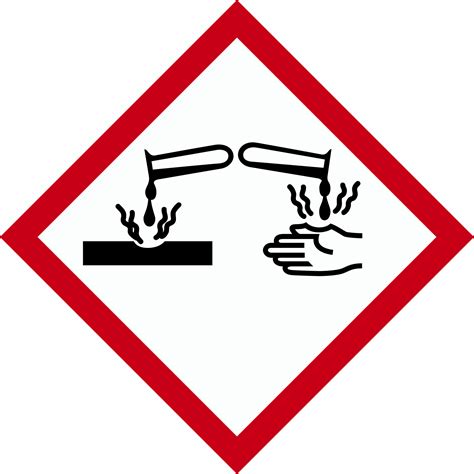 GHS Pictogram Icon Corrosive | Pictogram, Health symbol, Health and safety poster