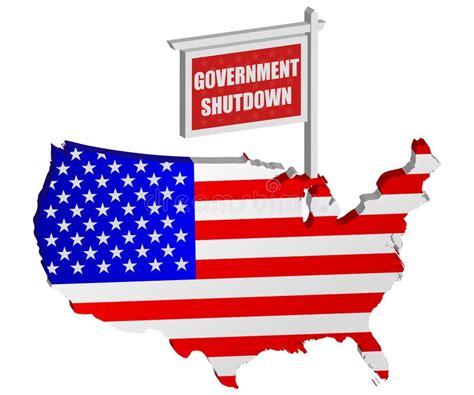 Government Shutdown Usa Map Stock Illustrations 14 Government