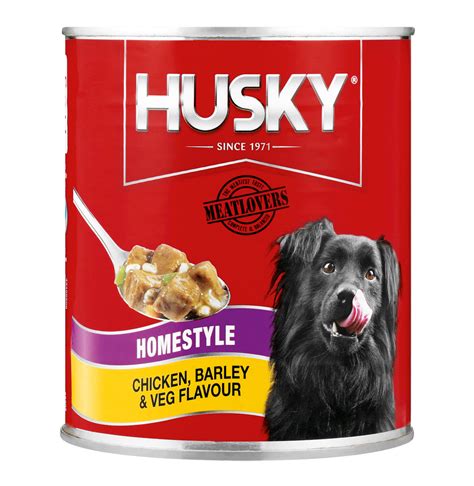 Huskies are highly energetic dogs and will use the calories pretty fast. HUSKY 6 x 775g Homestyle Dog Food Chicken And Vegetable ...