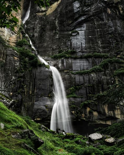 Fresh Waterfall In Rocky Ravine In Daytime · Free Stock Photo