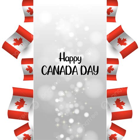 Victoria Day Canada Vector Art Png Canada Day Banner With Flags