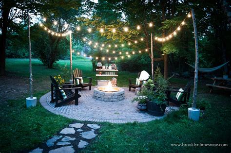 Firepit Patio Country Cottage Diy Circular Outdoor Entertaining Space