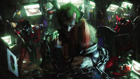 Download Wallpaper 3840x2400 Batman Arkham City Joker Villain Video