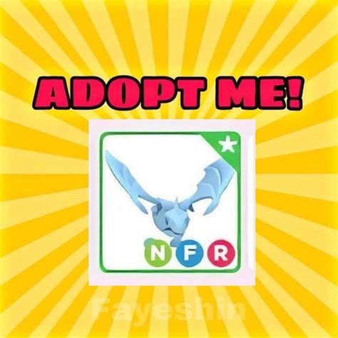 Adopt Me Legendary Neon Fly Ride Frost Dragon Nfr