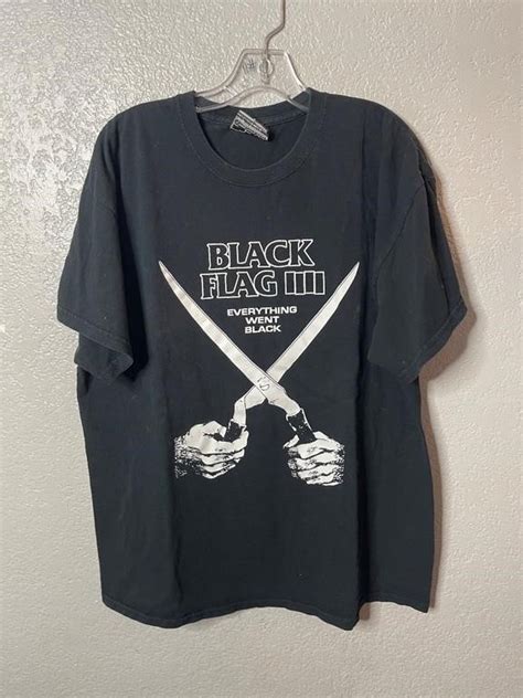 Vintage Black Flag Everything Went Black Shirt Live And Online