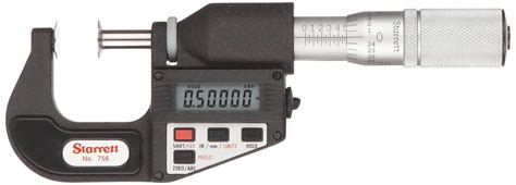 Starrett 756fl 1 Lcd Disc Type Micrometer Friction Thimble Lock Nut