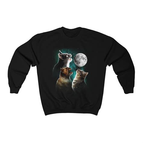 Funny Cat Sweatshirt Meowling Cats Sweater Womens Cat Apparel Mens