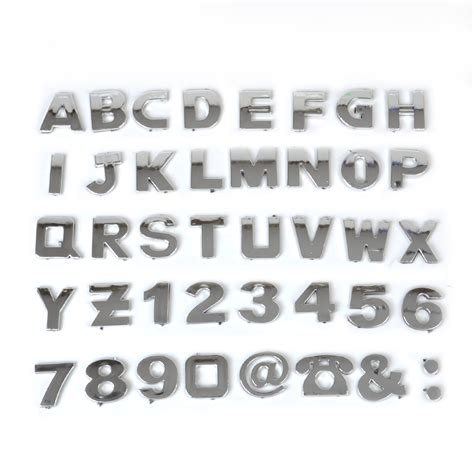 Download alphabet letters stock photos. 3d Car Metallic Alphabet Letter Number Symbol Emblem Decal ...