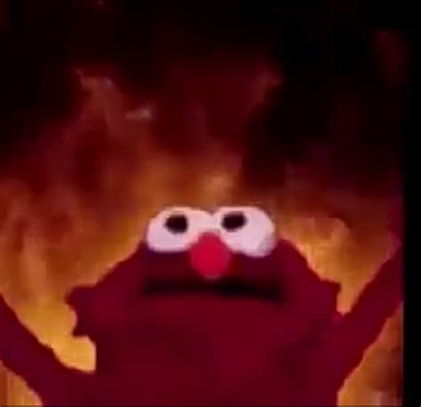 Download Burning Elmo Meme Painting Png And  Base