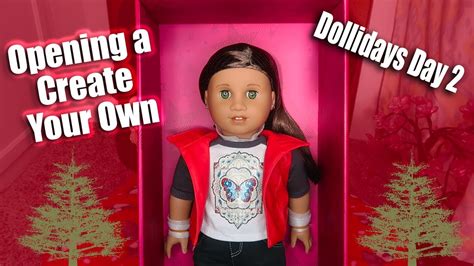 Opening My 4th Create Your Own Dollidays Day 2 American Girl Youtube