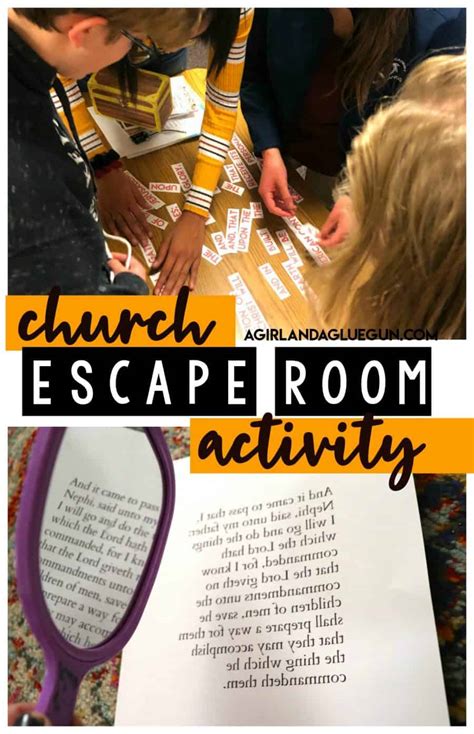 Church Activity Escape Room A Girl And A Glue Gun