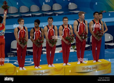 Usa Mens Gymnastics Team Receives Its Bronze Medal For The Team