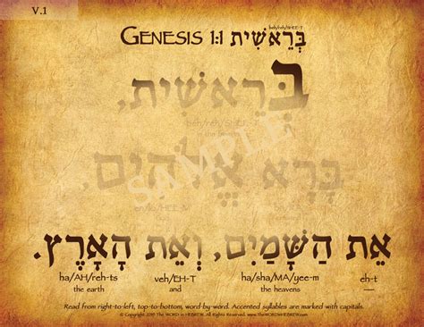 Genesis 11 In Hebrew The Word In Hebrew