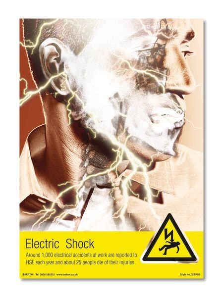 Electric Shock Safety Posters Seton